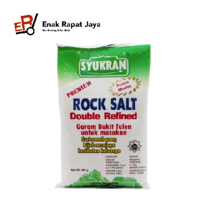 SYUKRAN PREMIUM EDIBLE ROCKSALT (HIJAU) [400gm]